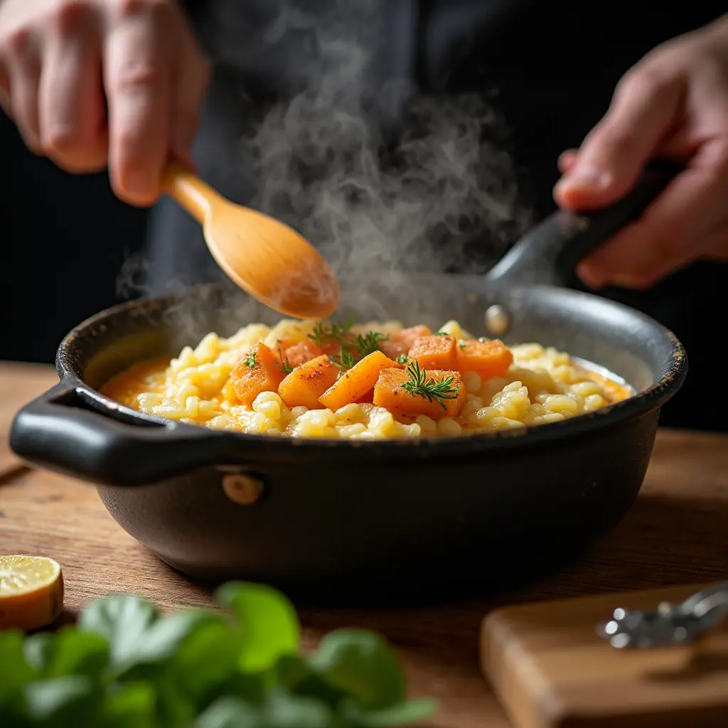 kürbis risotto