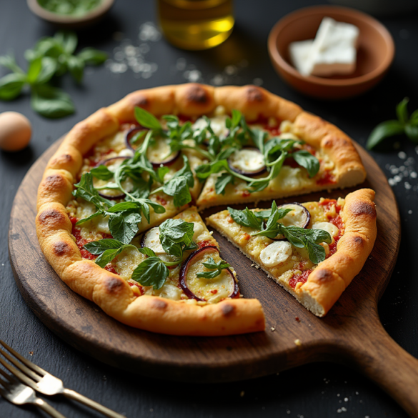 pizza mit blätterteig